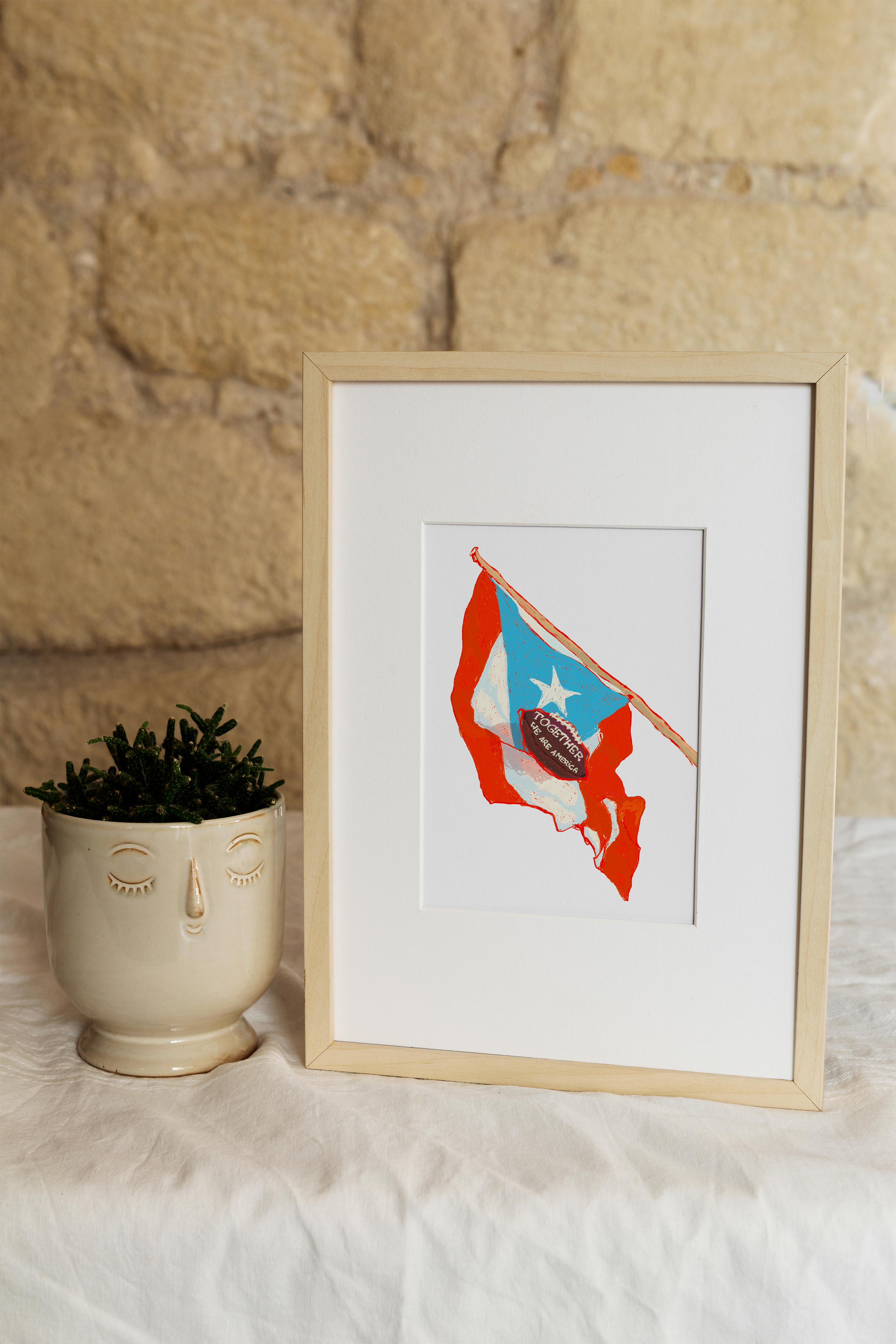 illustration-originale-carribean-wall-art-flag-symbolic
