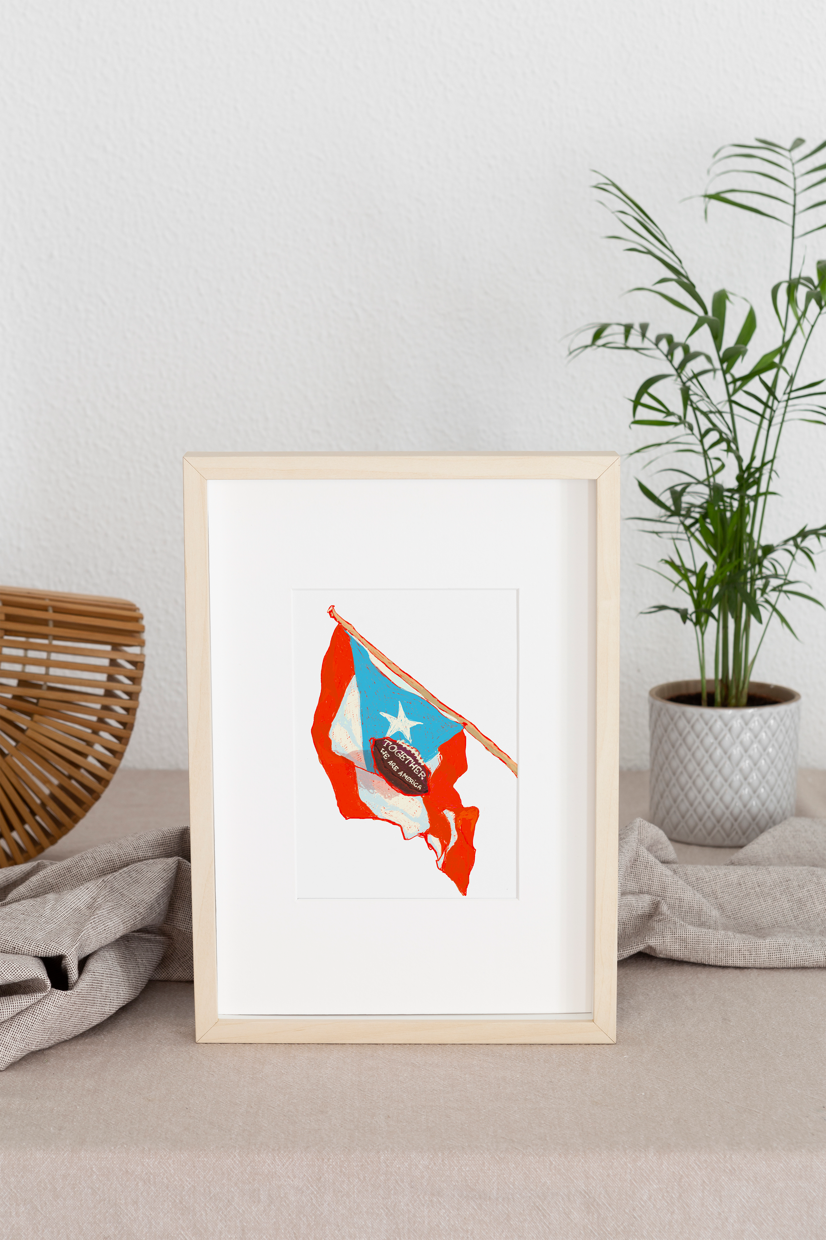 illustration-originale-carribean-wall-art-symbolic-flag