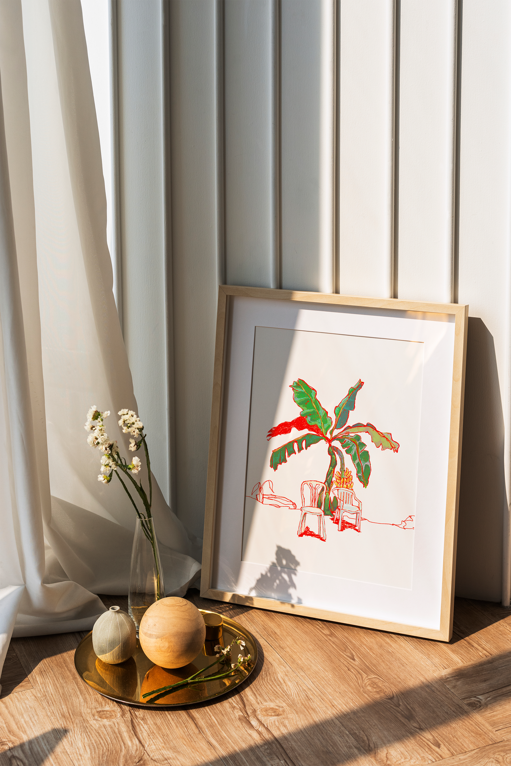 illustration-originale-carribean-wall-art