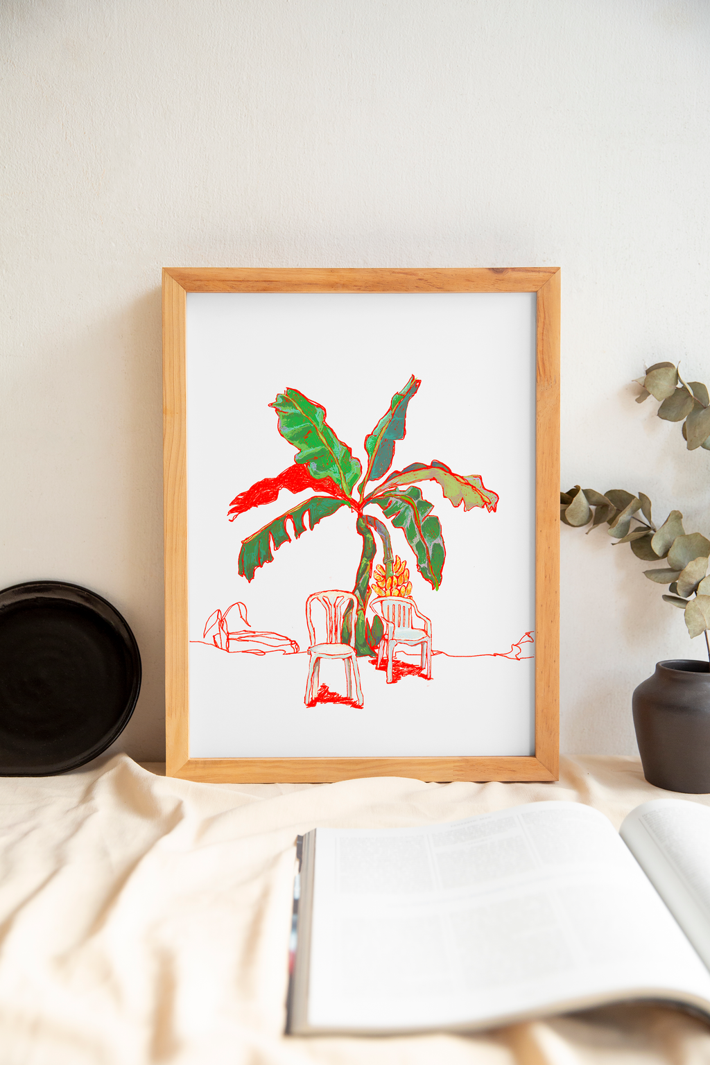 illustration-originale-carribean-wall-art
