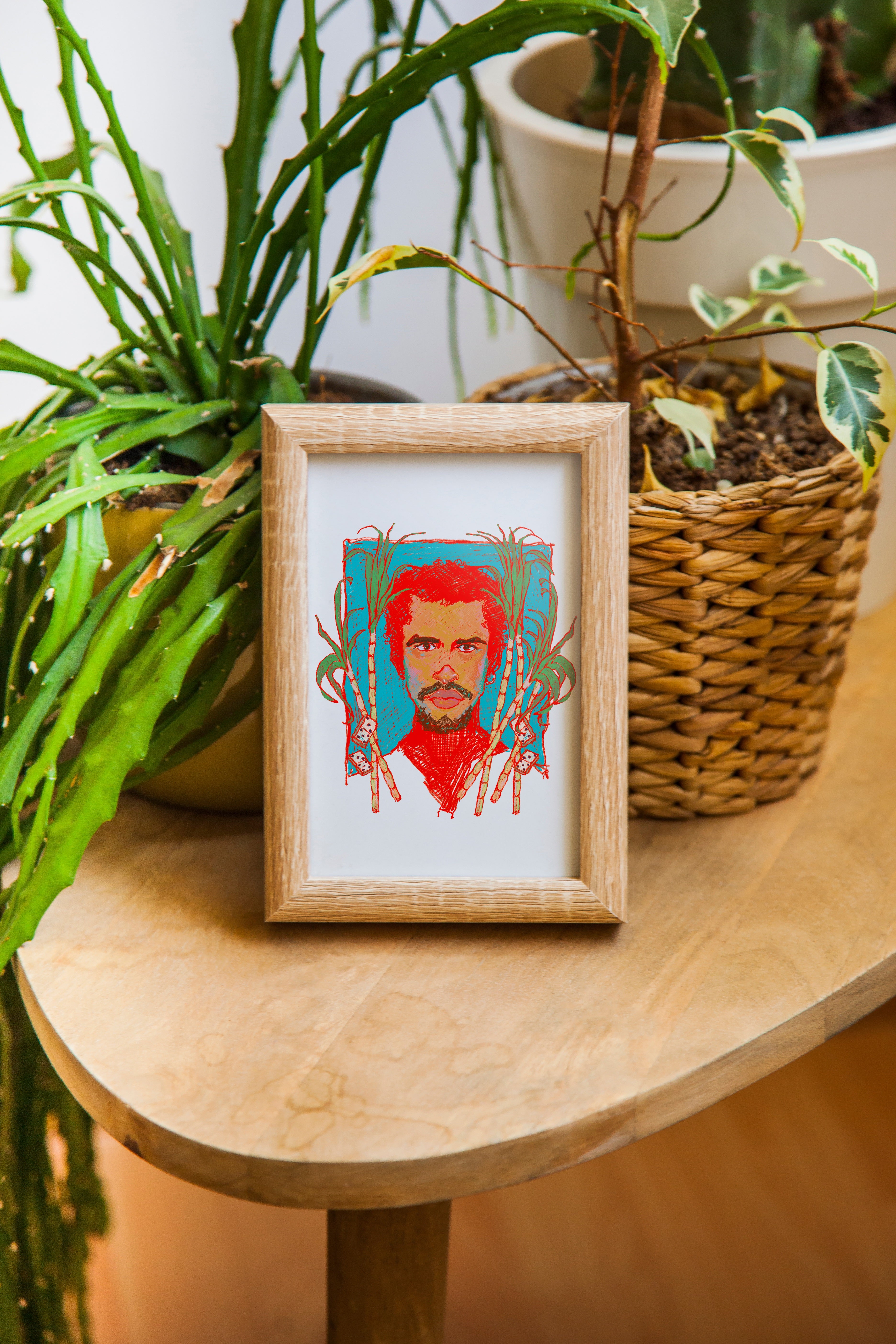African-carribean-men-woman-colorful-art-print-for-sale
