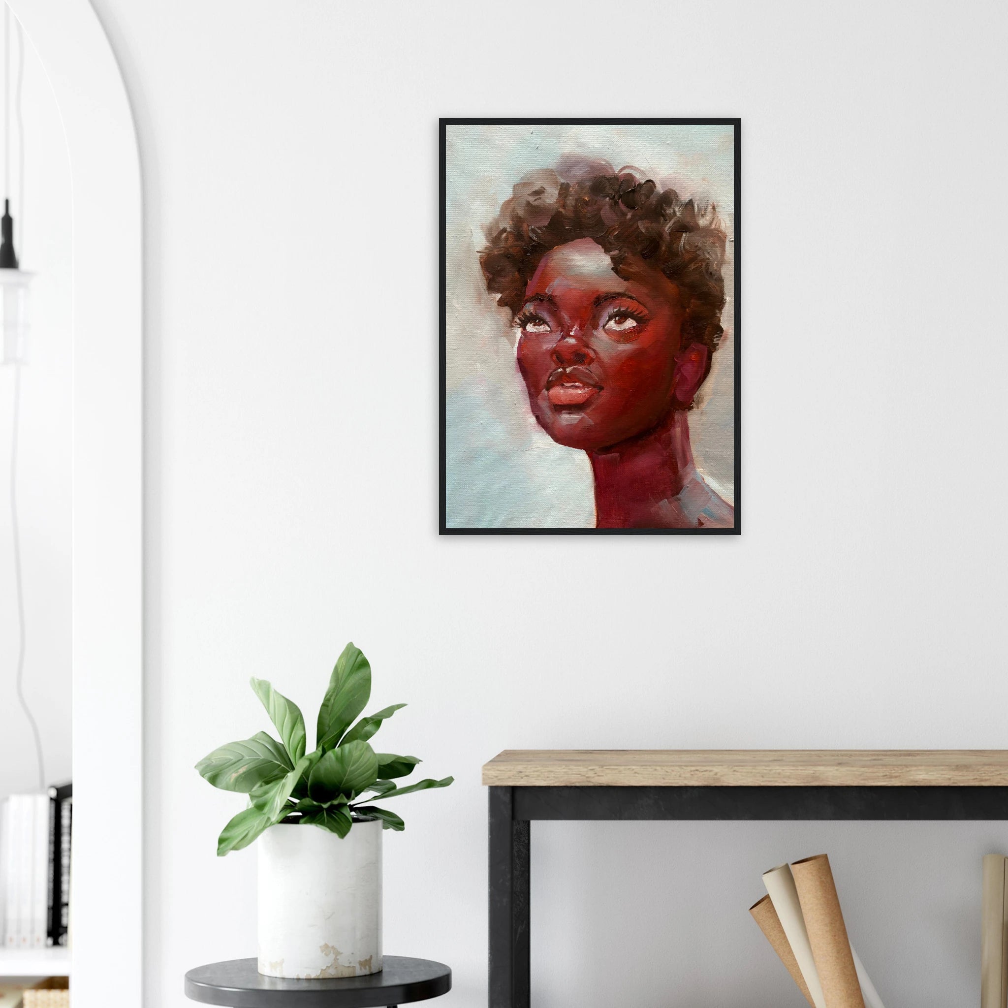 affiche-poster-femme-afro-art-mural-decoration-salon