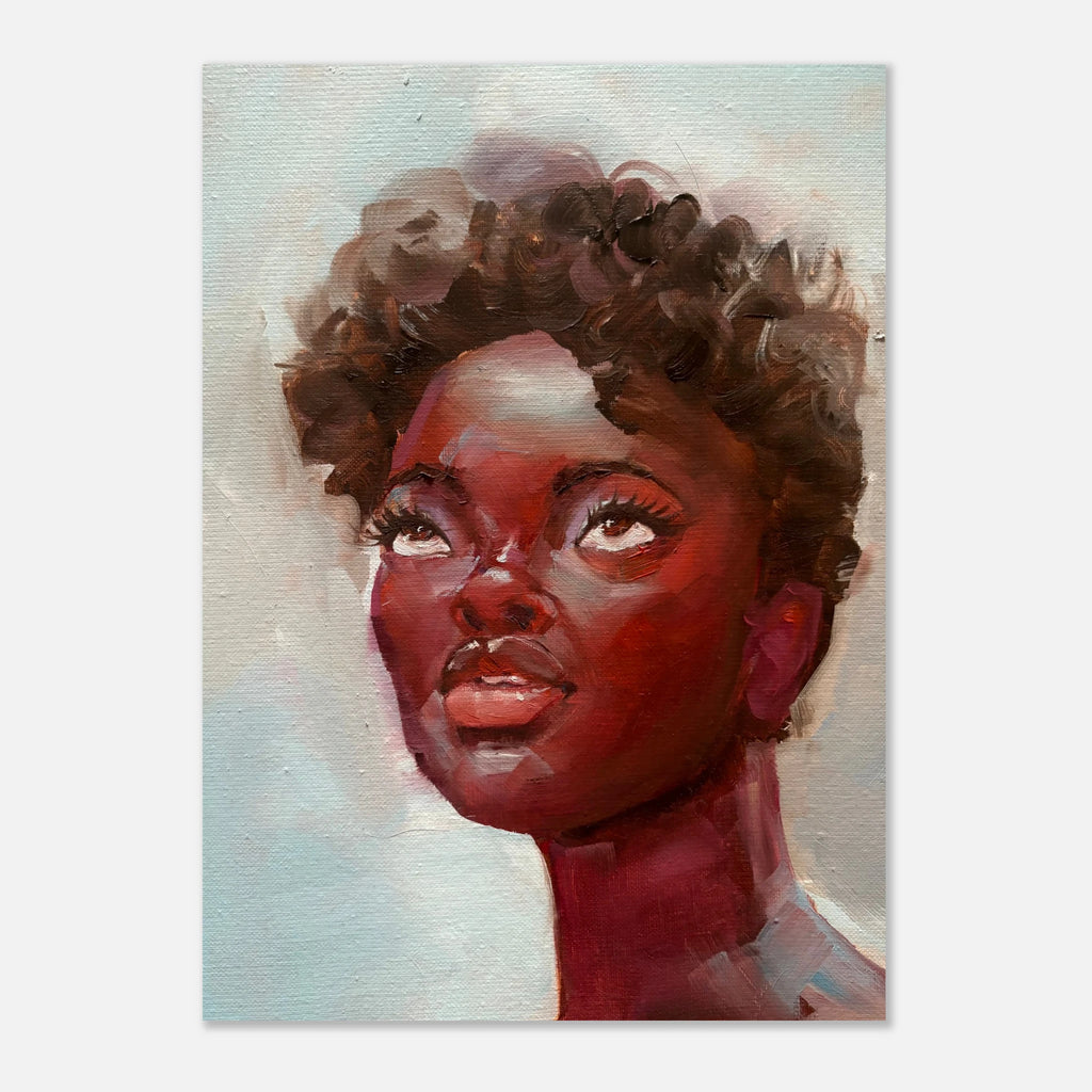 affiche-poster-femme-afro-art-mural-decoration-salon