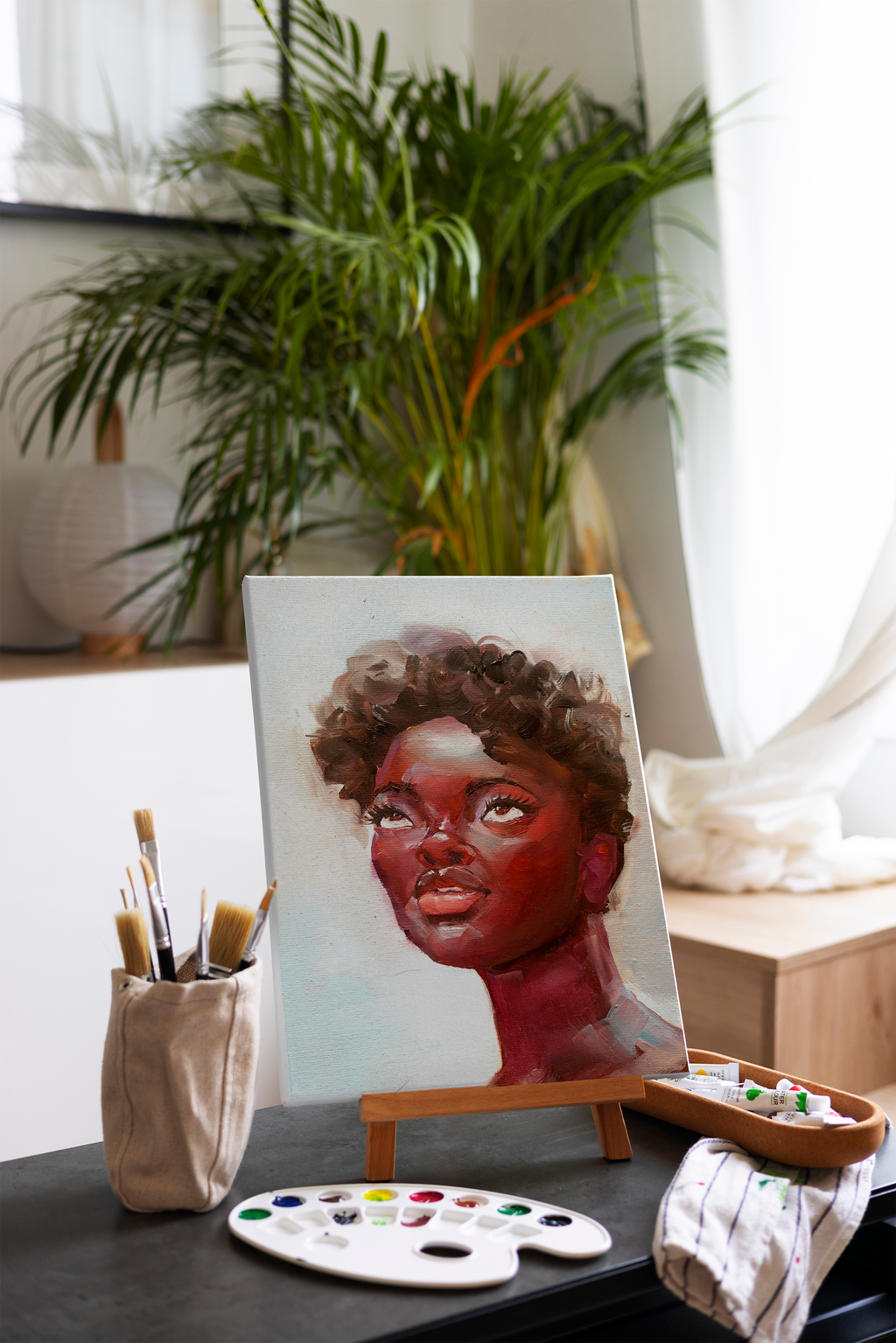 peinture-allegria-couple-africain-amour-black-art-contemporain-art-moderne-toile-originale-certified