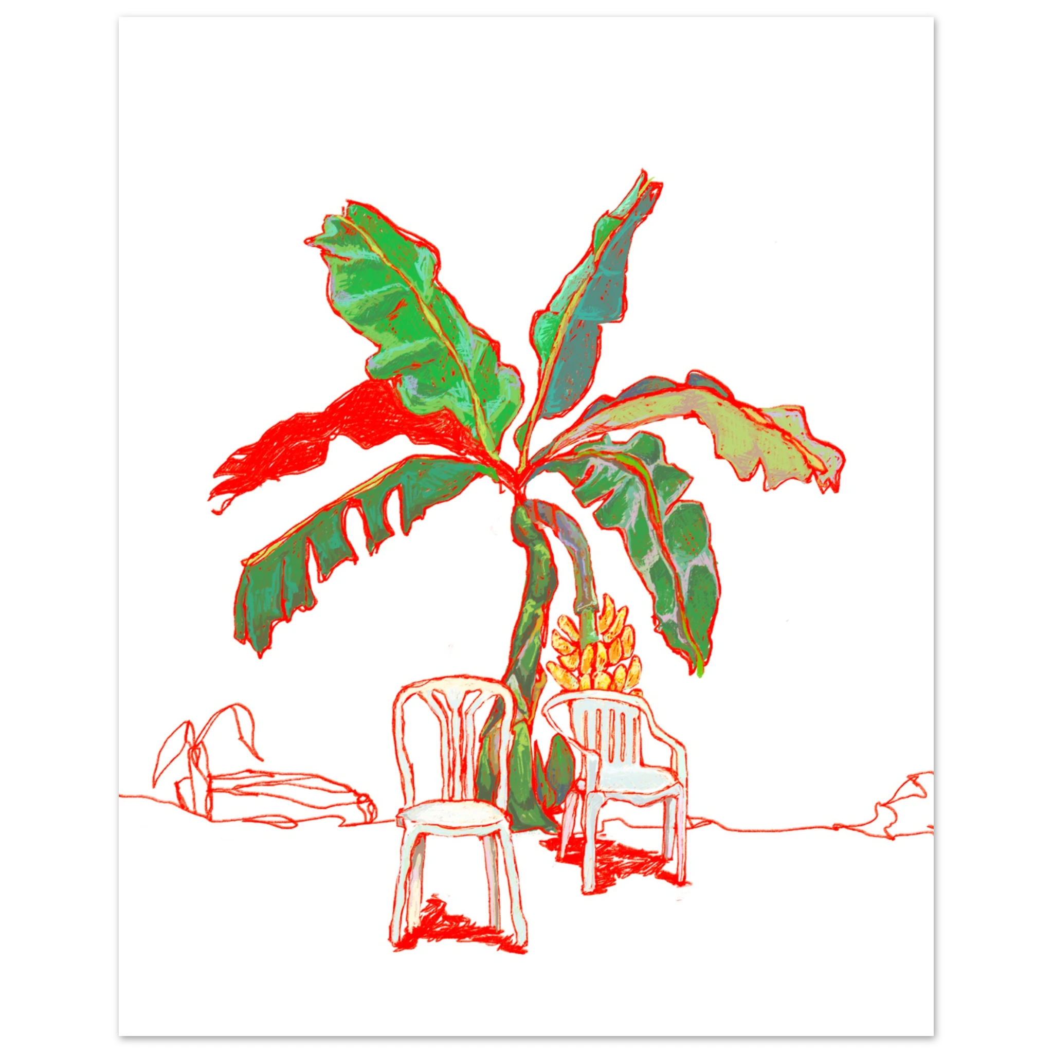 illustration-originale-carribean-wall-art