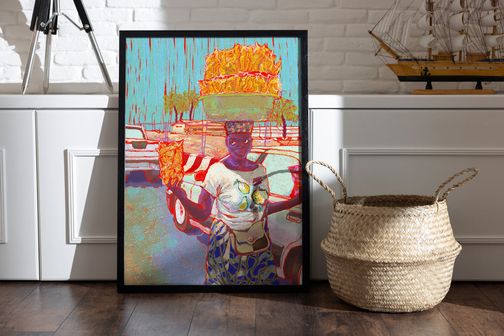 African-woman-colorful-art-print-for-sale