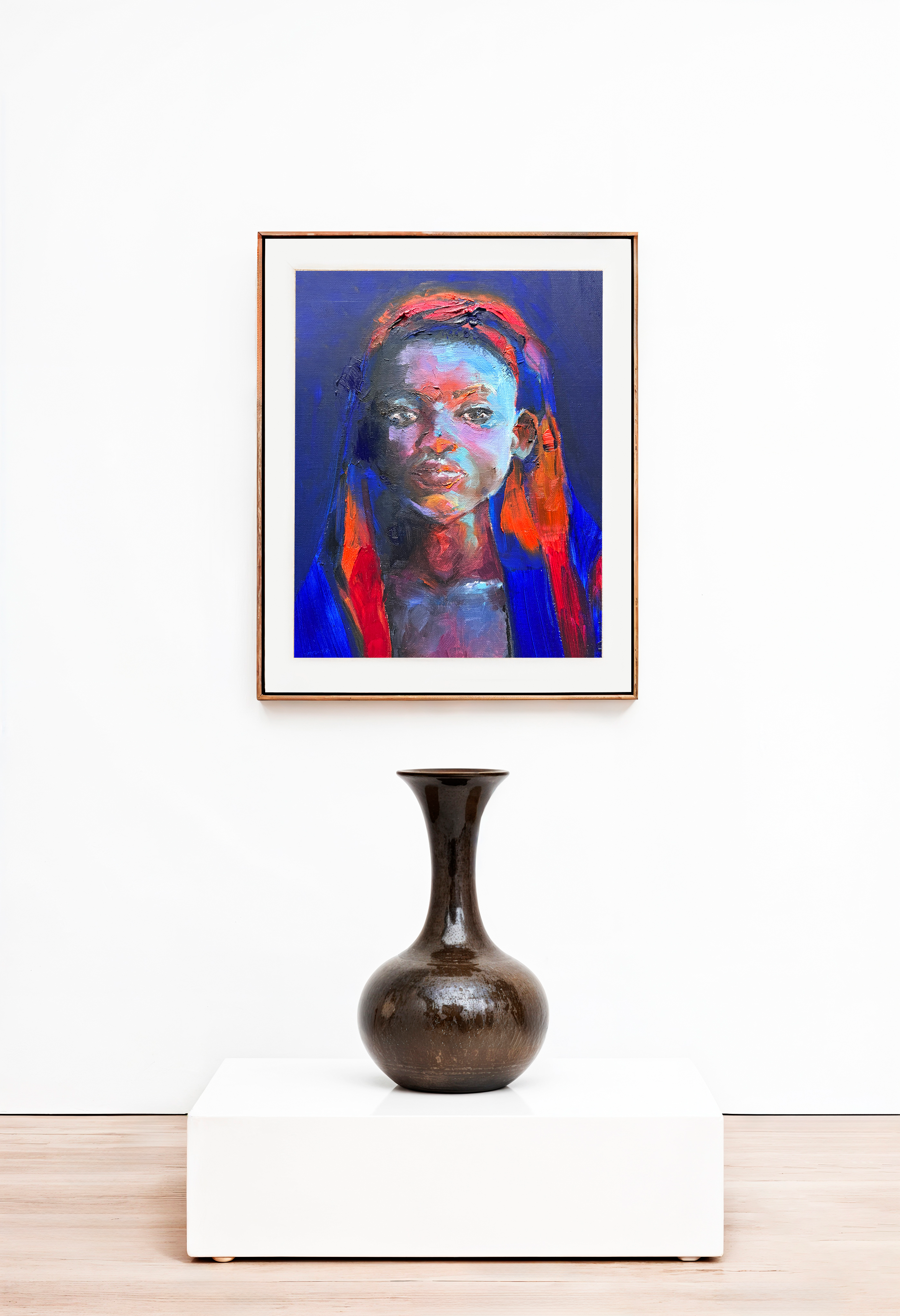 Le Sub-Saharien - Reproduction Peinture à l'Huile | Art Contemporain Africain