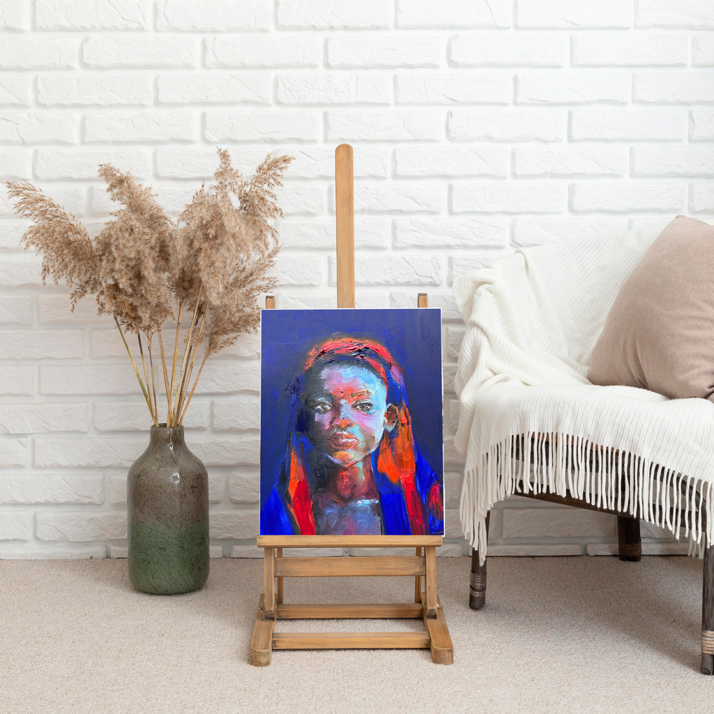 Le Sub-Saharien - Reproduction Peinture à l'Huile | Art Contemporain Africain
